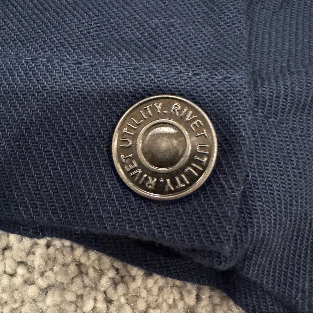 Rivet Utility Dynamo stretch organic cotton jumpsuit powerhouse navy blue NWOT - Picture 12 of 14